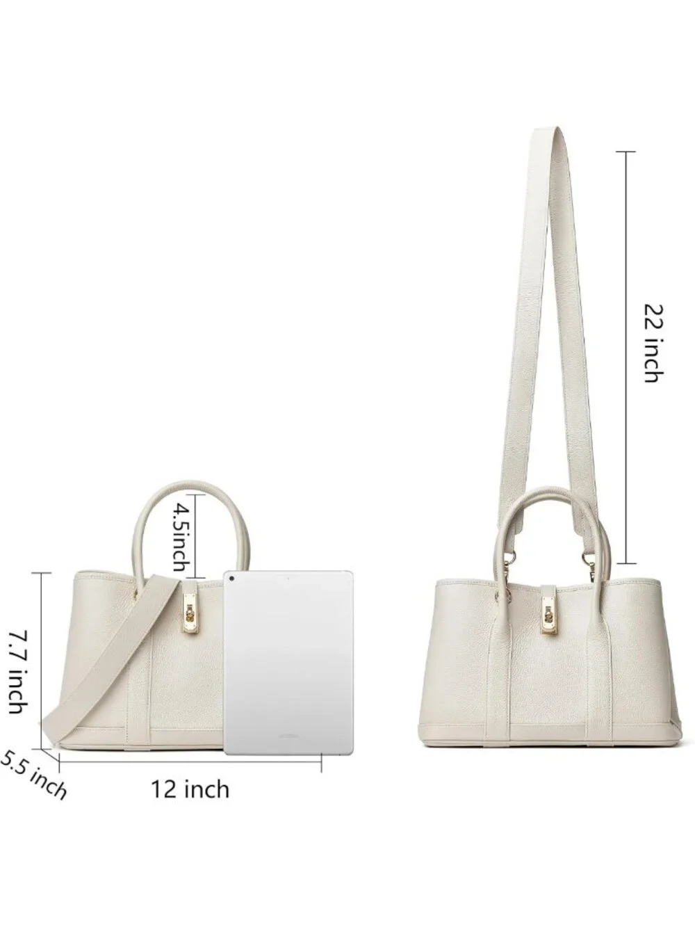 Stylish Leather Top Handle Satchel & Designer Tote Bag for Women - Chic